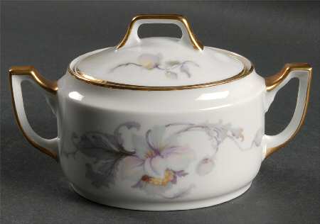 Pastelle (White Background) Sugar Bowl & Lid