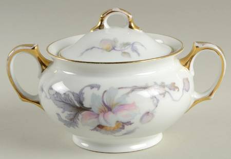 Pastelle (White Background) Sugar Bowl & Lid