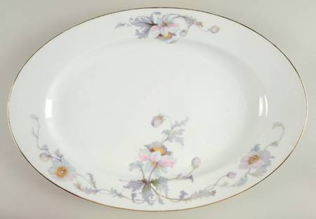 Pastelle (White Background) 17" Oval Serving Platter