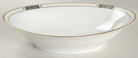 Platina 9" Oval Vegetable Bowl
