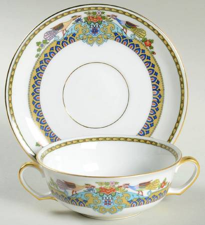 Radjah Flat Cream Soup Bowl & Saucer Set