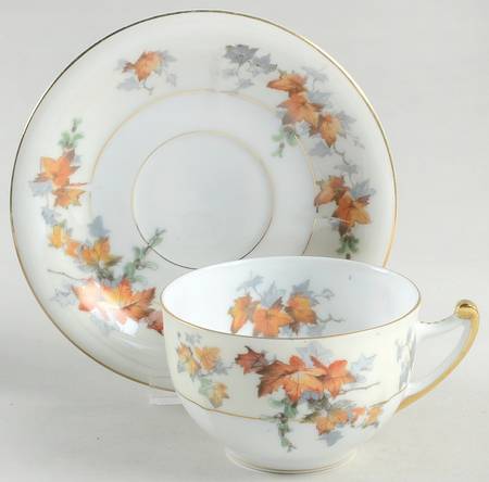 Silver Maple (Gold) Oversized Cup & Saucer Set