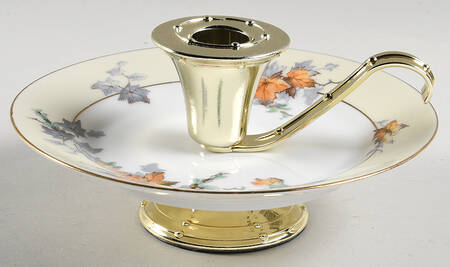 Silver Maple (Gold) 3"- 3 1/4" Candleholder (BB) HC