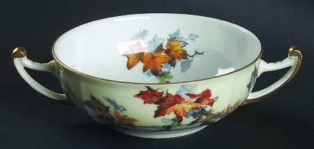 Silver Maple (Gold) Flat Cream Soup Bowl
