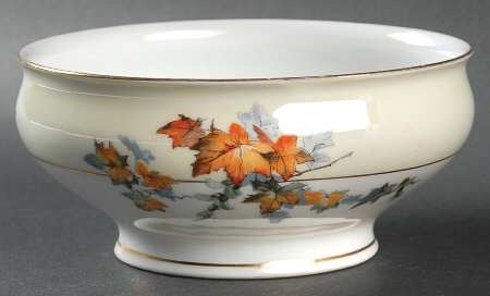 Silver Maple (Gold) Cranberry Bowl