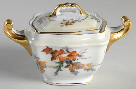 Silver Maple (Platinum) Sugar Bowl & Lid