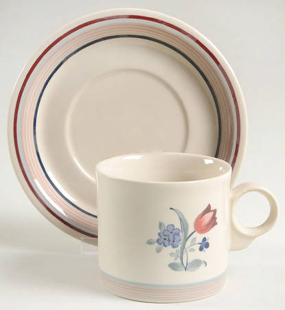 American Chintz Flat Cup & Saucer Set