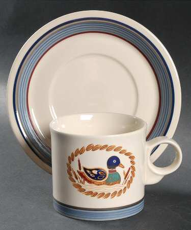 American Decoy Flat Cup & Saucer Set