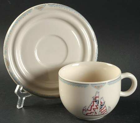 Amigo Flat Cup & Saucer Set
