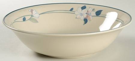 Apple Blossom (Smooth Edge) 9" Round Vegetable Bowl
