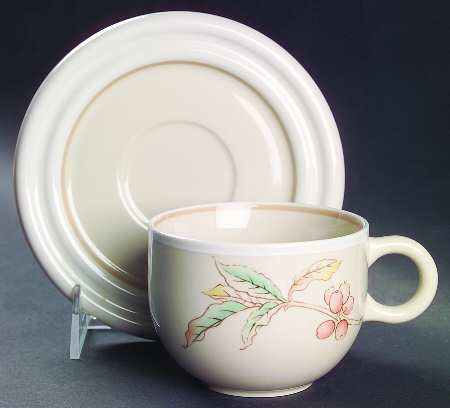 Autumn Harvest Flat Cup & Saucer Set
