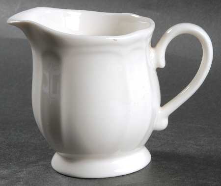 Baroque White Creamer