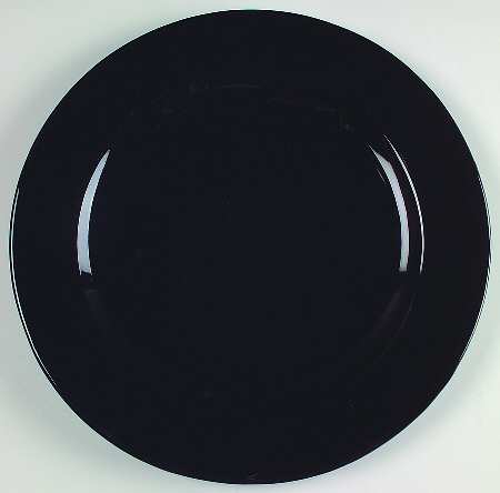 Black Service Plate (Charger)