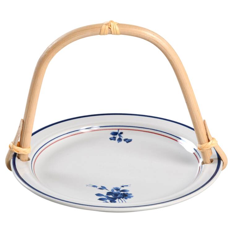 Blue Tango 5 3/8"-5 5/8" Bamboo Handled Serving Plate  HC