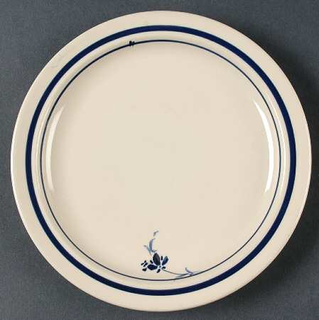 Blue Bread & Butter Plate