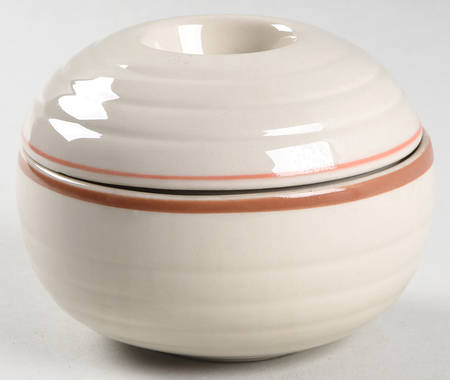 Country Crewel Sugar Bowl & Lid