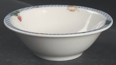 Country Gingham Rim Cereal Bowl
