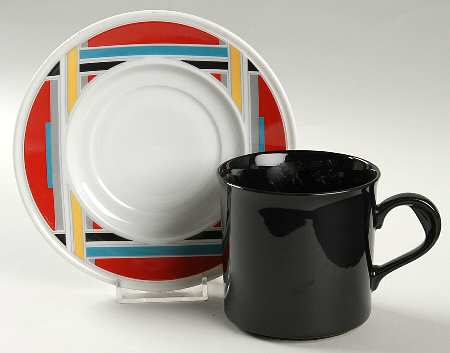 College Flat Cup & Saucer Set