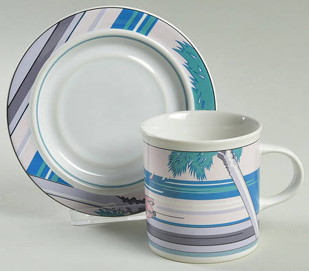 Cruising Flat Cup & Saucer Set