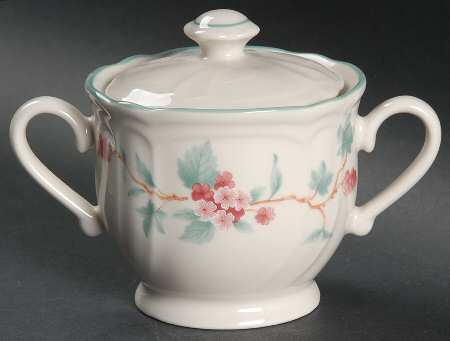 French Mulberry Sugar Bowl & Lid