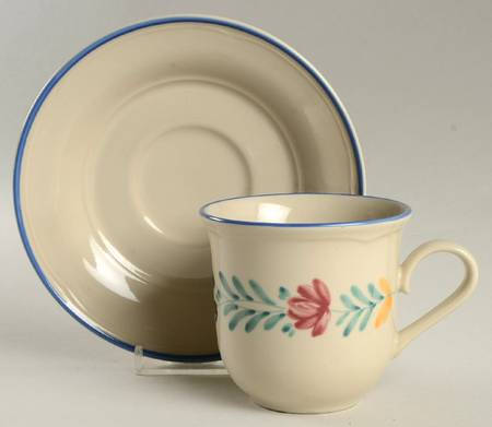 Glastonbury Flat Cup & Saucer Set