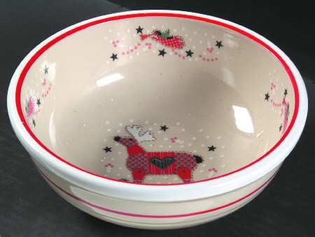 Holiday Joy 8" Round Vegetable Bowl