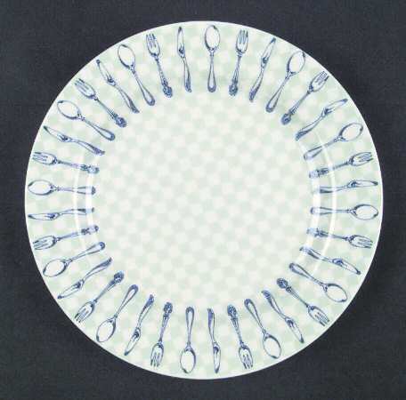 Knife and Fork Salad Plate