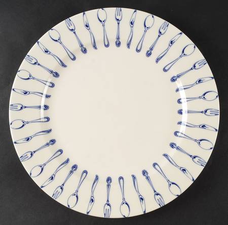 Knife and Fork 12" Chop Plate (Round Platter)