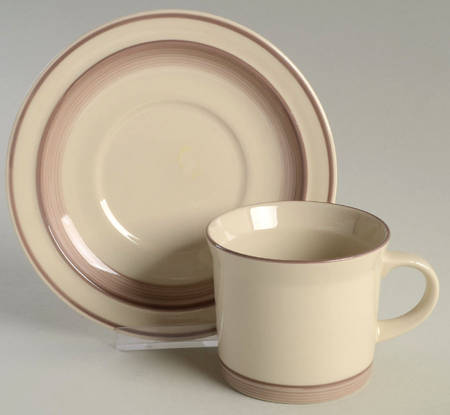 Lehigh Flat Cup & Saucer Set