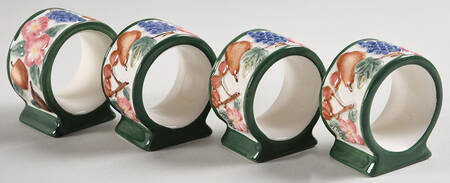 Market Day Napkin Ring - Set of 4