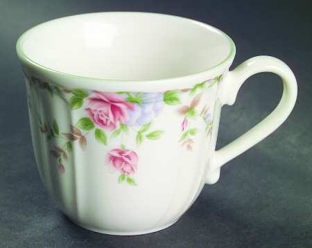 Morning Rose Flat Cup