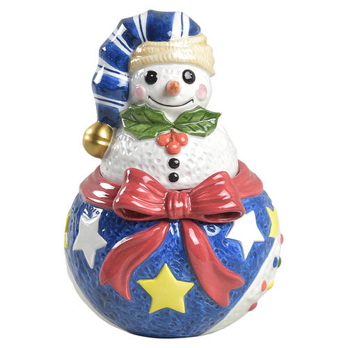 Mr Snowman Candy Jar & Lid