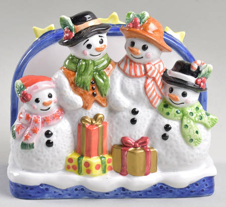 Mr Snowman Napkin Holder