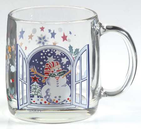 Mr Snowman Glassware Mug