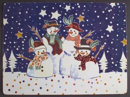Mr Snowman (Set of 2) Placemat Set