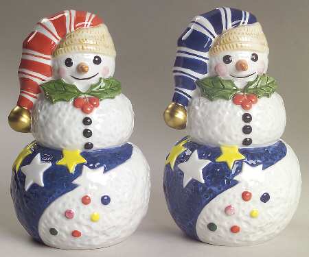 Mr Snowman Figural Salt & Pepper Set