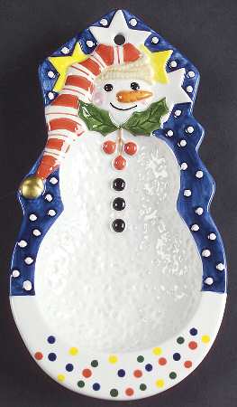 Mr Snowman Spoon Rest/Holder (Holds 1 Spoon)