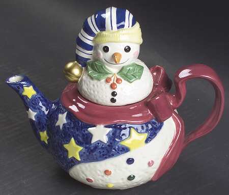 Mr Snowman Figural Teapot & Lid