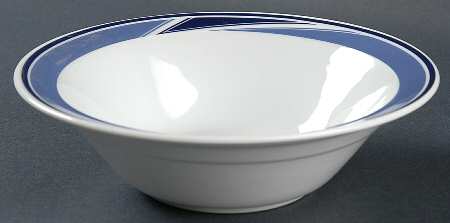 Pin Wheel Rim Cereal Bowl