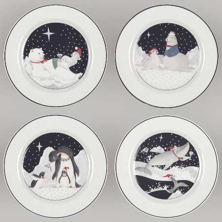 Polar Party Salad Plate - Set of 4