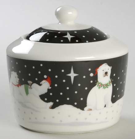 Polar Party Sugar Bowl & Lid