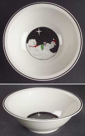 Polar Party Rim Cereal Bowl