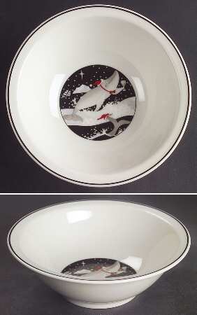 Polar Party Rim Cereal Bowl
