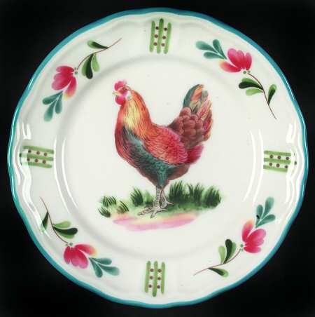 Red Rooster Salad Plate