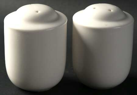 Simplicity White Salt & Pepper Set