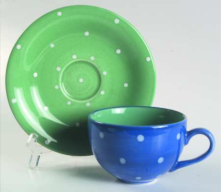 Spinners Kiwi Flat Cup & Saucer Set