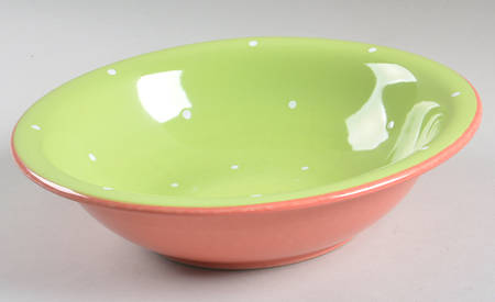 Spinners Lime 9" Round Vegetable Bowl