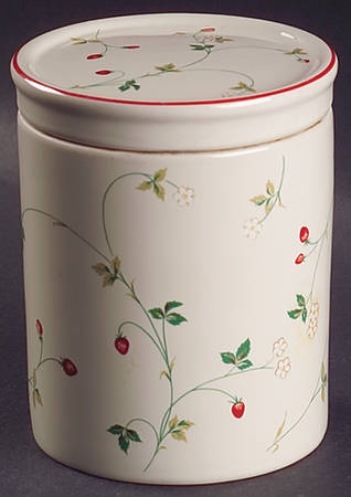 Strawberry Time Small Canister & Lid