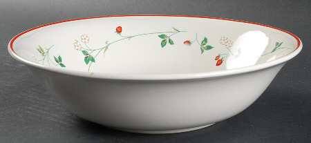 Strawberry Time 9" Round Vegetable Bowl