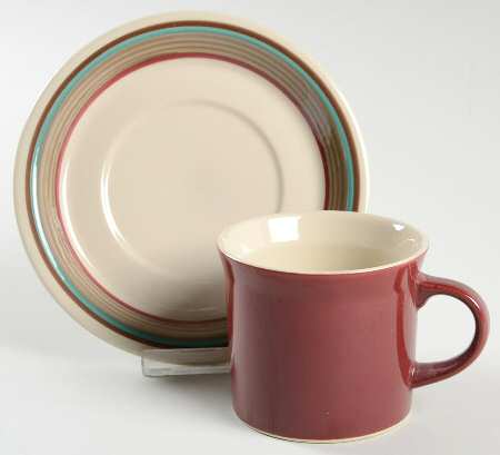 Trout Fly's Flat Cup & Saucer Set